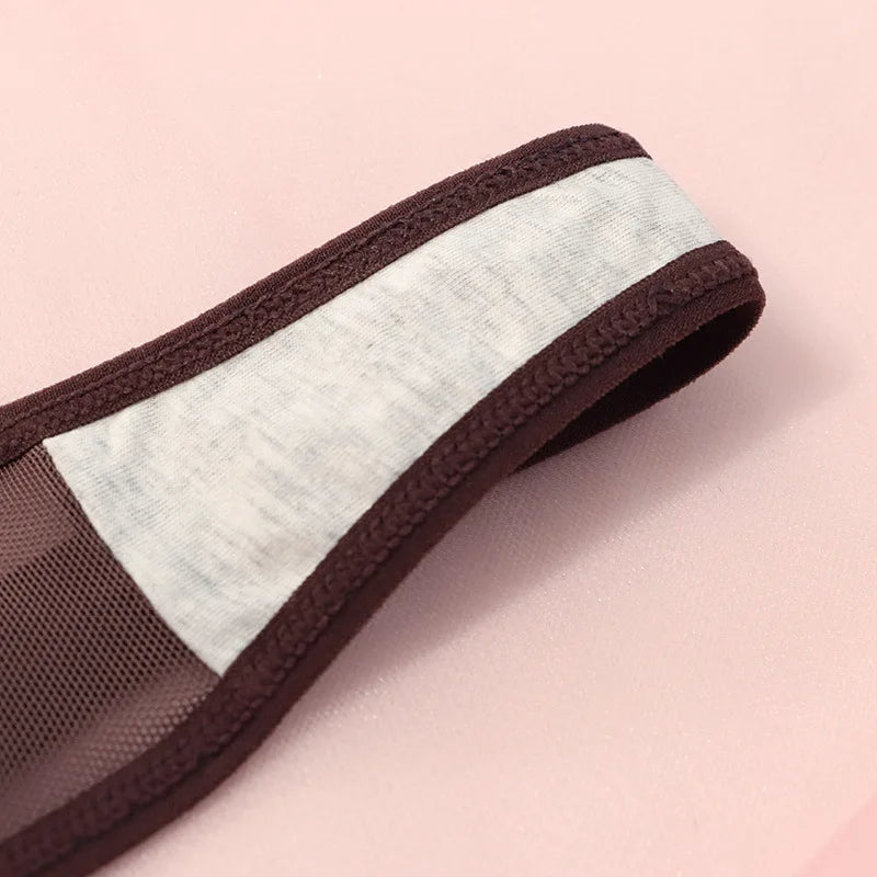 Seamless Mesh Thong – Translucent T-Back Tangas