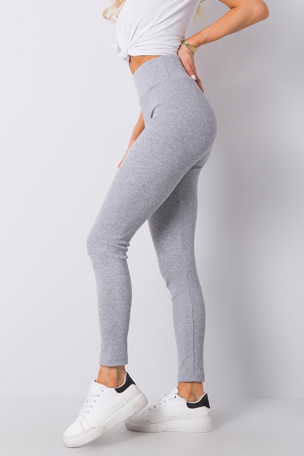 Ribbed High-Waist Flex Leggings