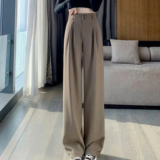 Elegant Wide Leg High Waist Pants