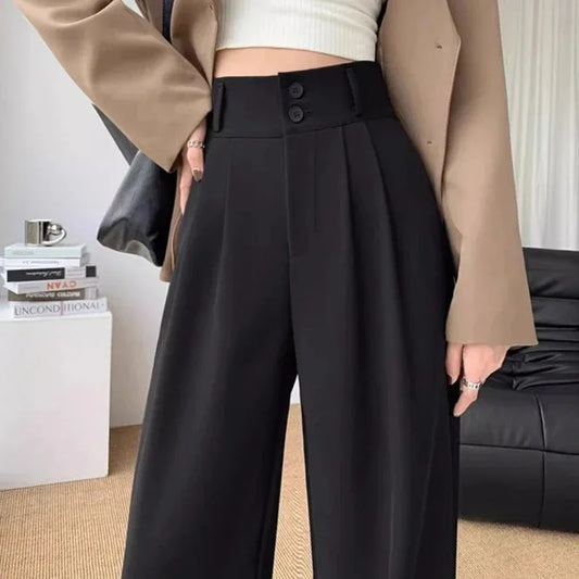 Elegant Wide Leg High Waist Pants