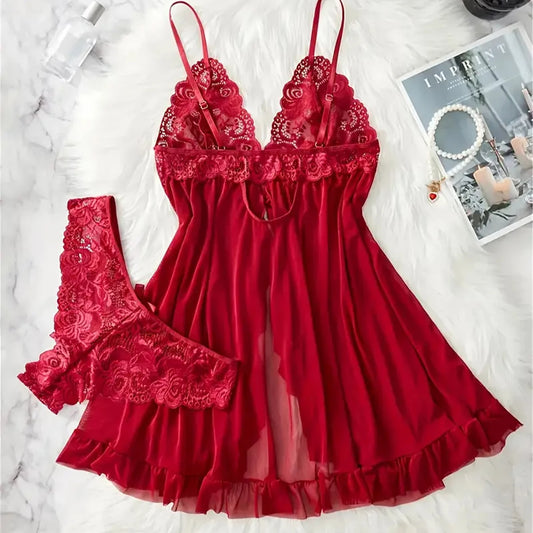 Lace Lingerie Bra and Panty Set
