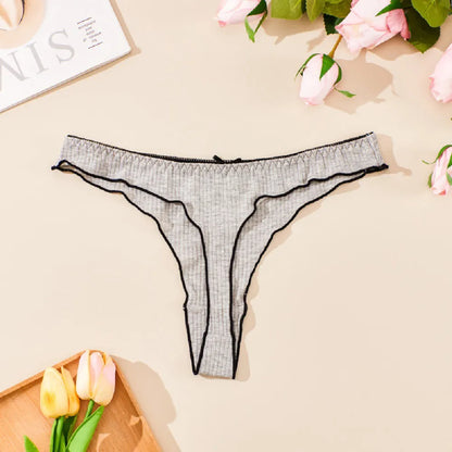 Women’s Cotton Bow G-String Thong