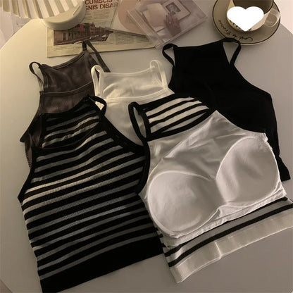 Korean Style Padded Tank Top Bra