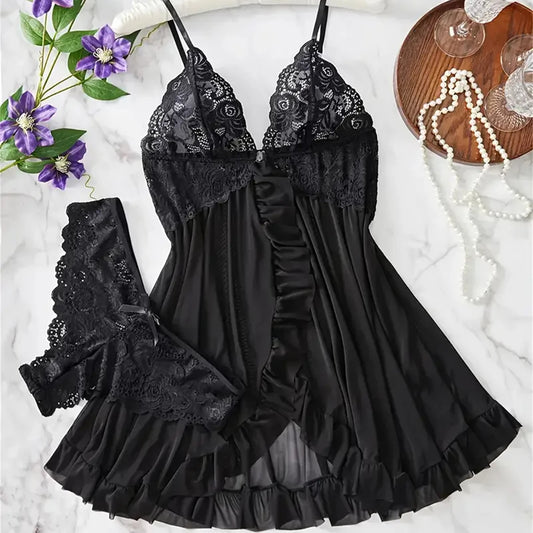 Lace Lingerie Bra and Panty Set