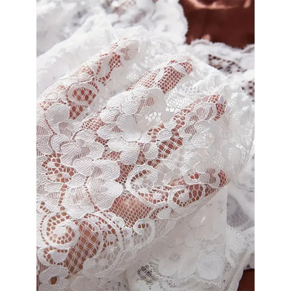 Sheer Tulle V-Neck Lingerie Set