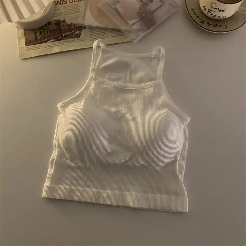 Korean Style Padded Tank Top Bra